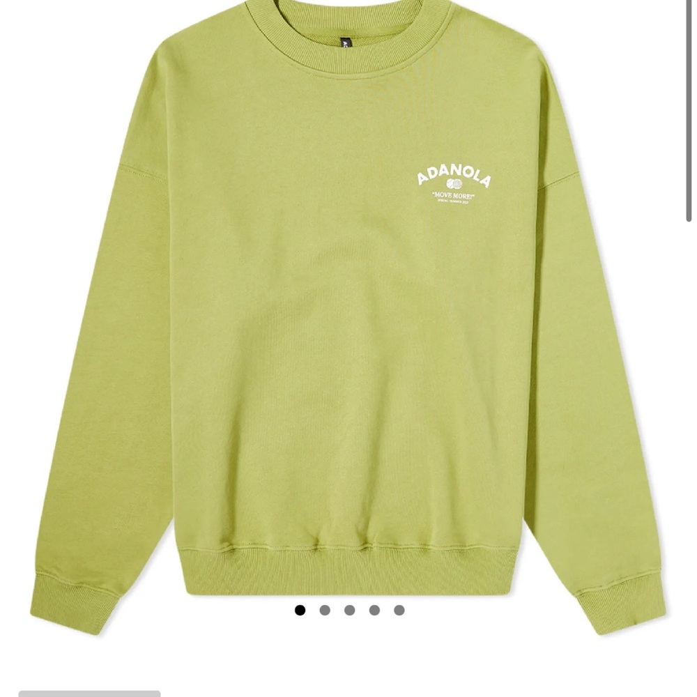 adanola lime green tennis sweatshirt XS
